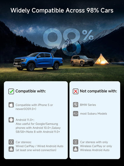 Wireless CarPlay AI Box with Media Apps
