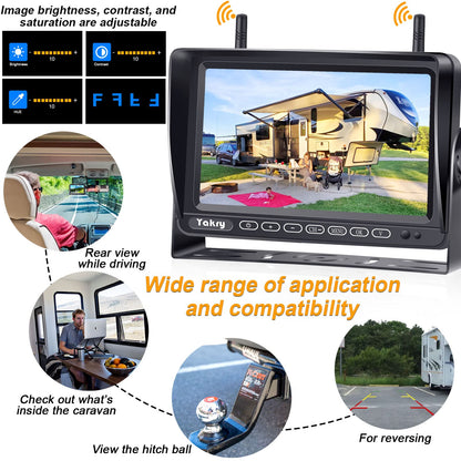 Wireless RV Backup Camera with 1080P Monitor