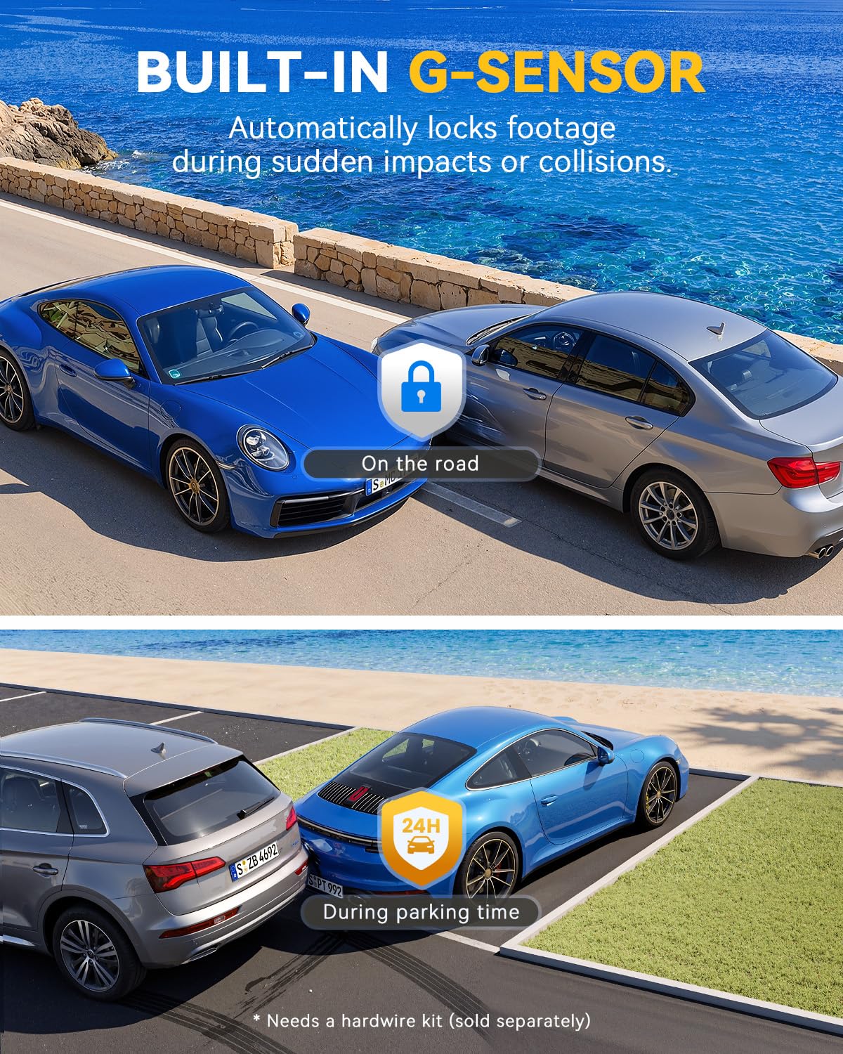 4K Dual Dash Cam with Night Vision