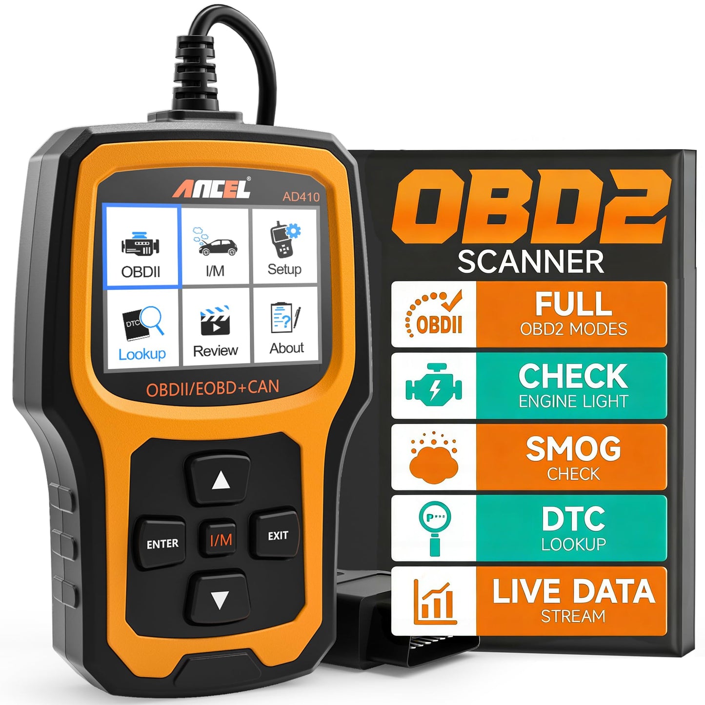 Enhanced OBD2 Vehicle Code Reader Scanner