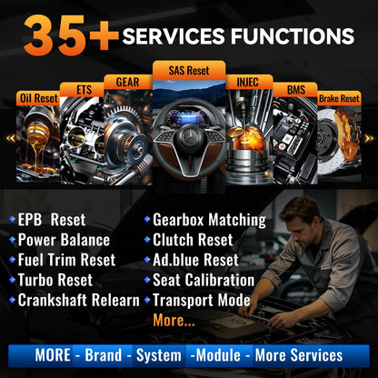 AI Bi-Directional OBD2 Car Diagnostic Scanner