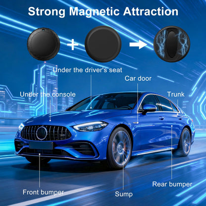 Mini Magnetic GPS Tracker with Real-Time Location