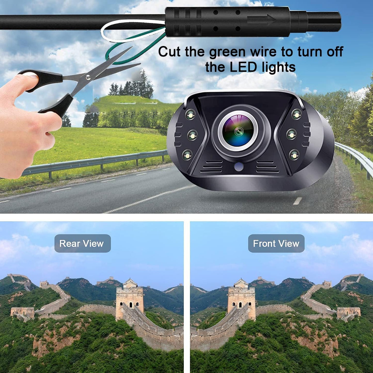 HD 1080P Waterproof Backup Camera System