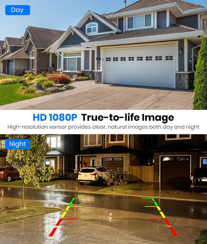 Solar Wireless Backup Camera with 1080P Monitor