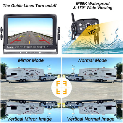 Wireless RV Backup Camera with 1080P Monitor