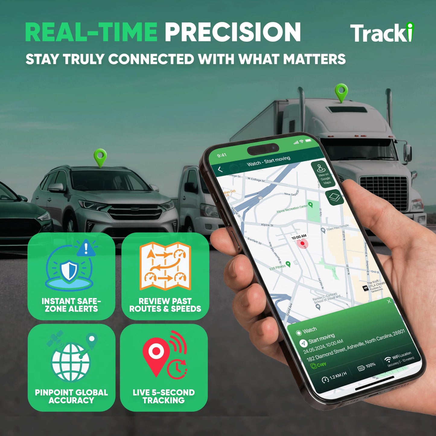Long Battery GPS Tracker for Vehicles