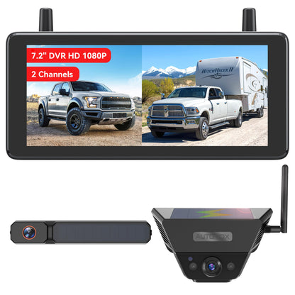 Solar Wireless Magnetic Backup Camera