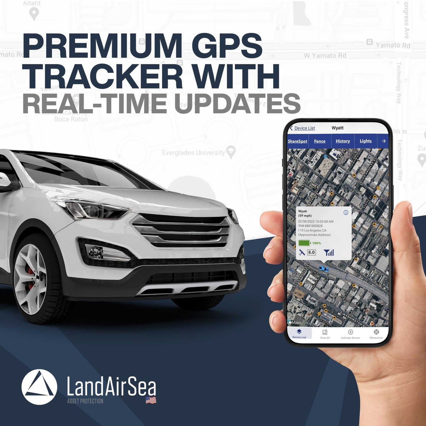 Magnetic Waterproof GPS Tracker for Vehicles