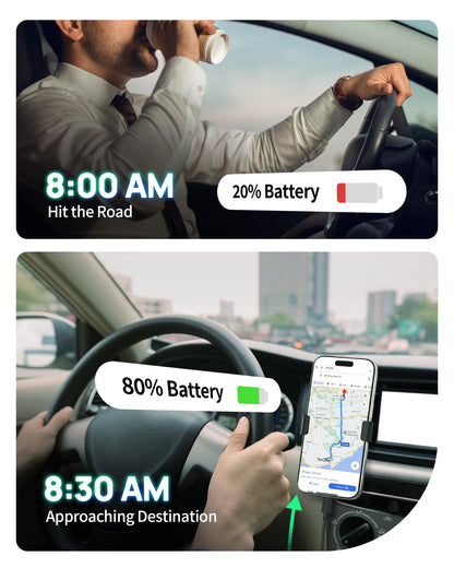 67W Dual USB-C Car Charger Adapter