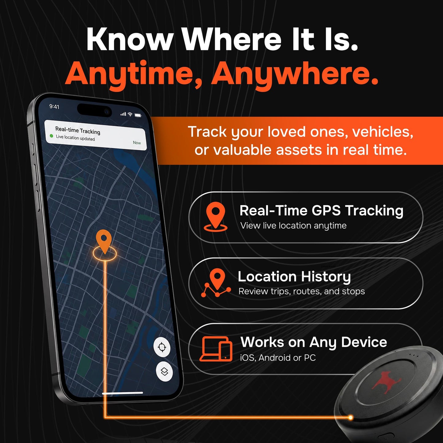 GPS Tracker for Vehicles with Real-Time Location
