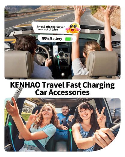 67W Dual USB-C Car Charger Adapter